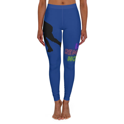 Women's Spandex Leggings: Hockey Dark Blue