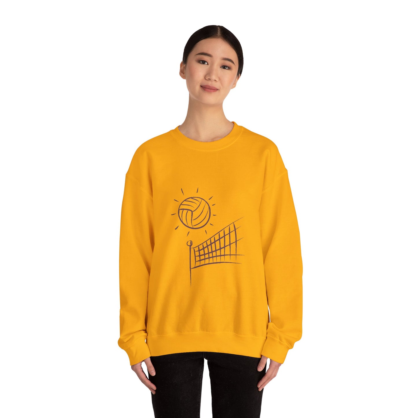 Heavy Blend™ Crewneck Sweatshirt: Volleyball #1 