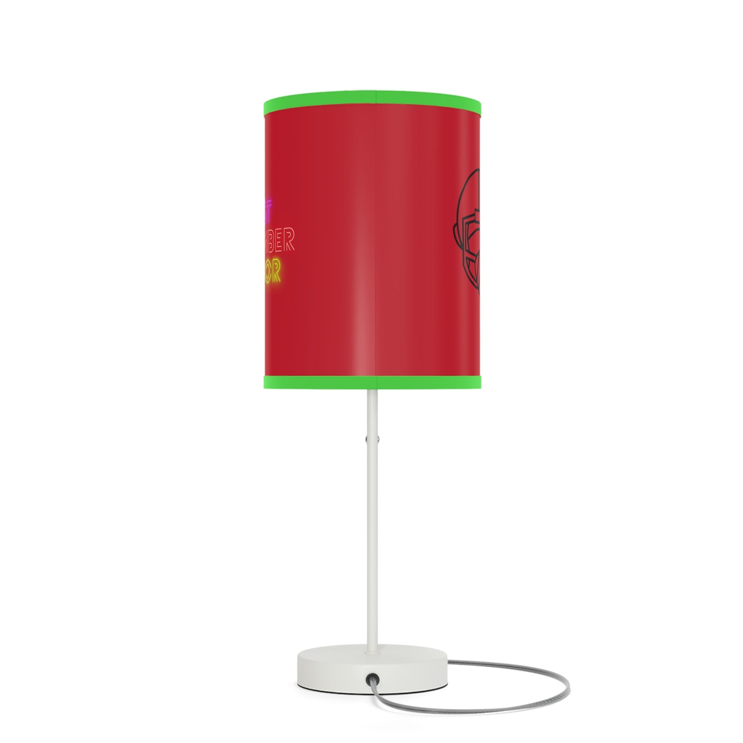 Lamp on a Stand, US|CA plug: Football Dark Red