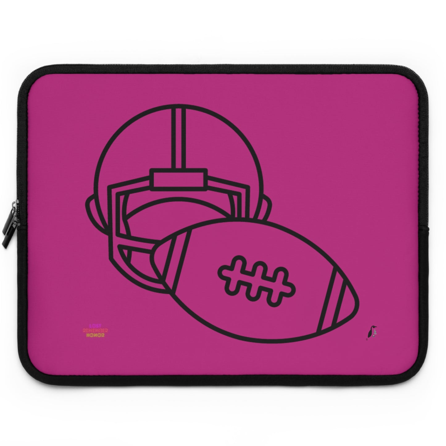 Laptop Sleeve: Football Pink