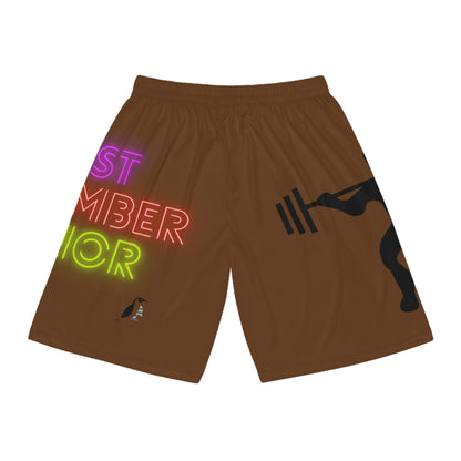 Basketball Shorts: Weightlifting Brown