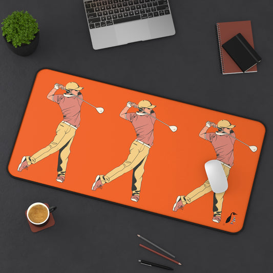 Desk Mat: Golf Orange