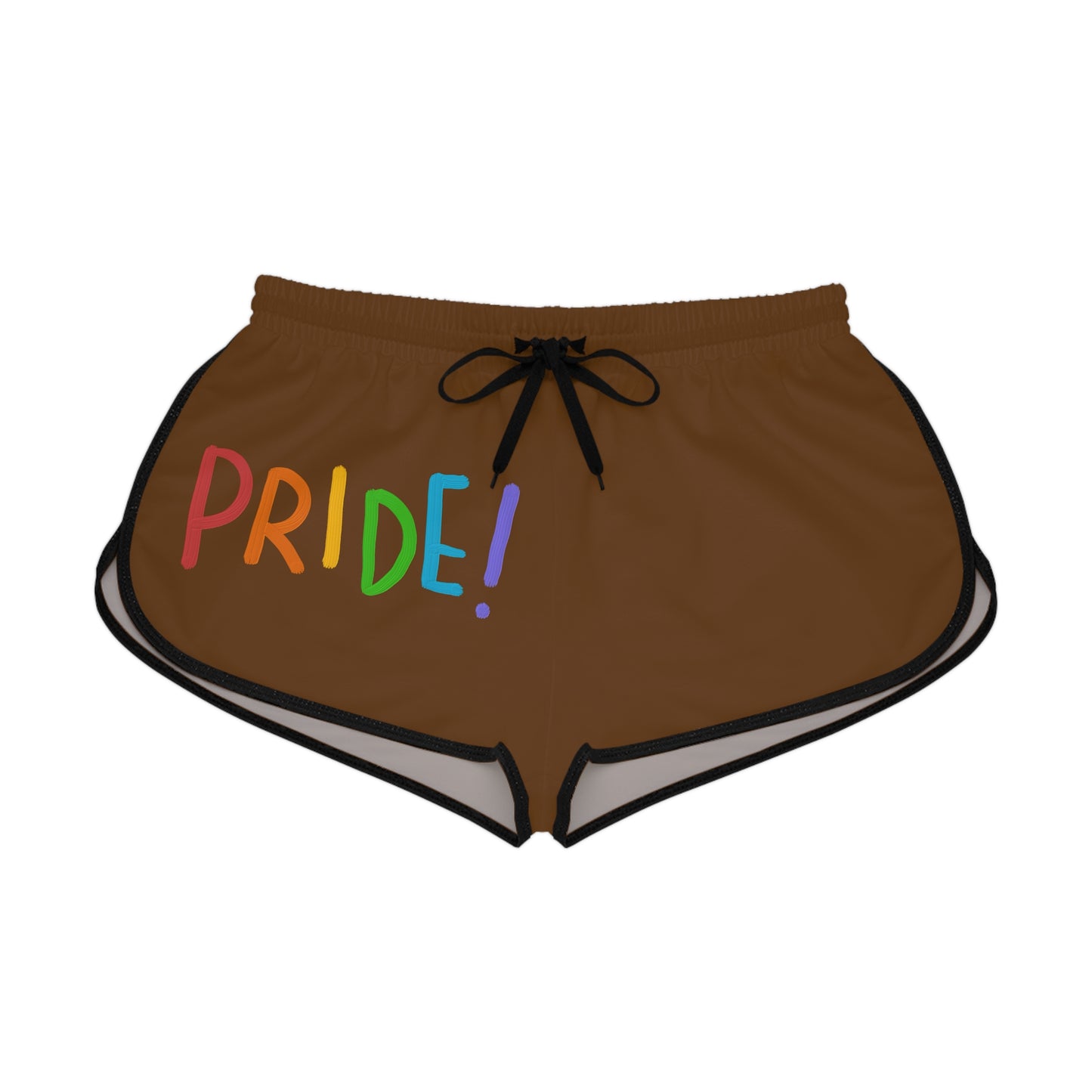 Women's Relaxed Shorts: LGBTQ Pride Brown