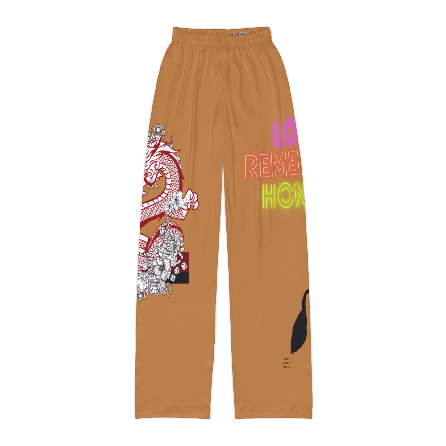 Pajama na pantalon ng mga bata: Dragons Lite Brown 