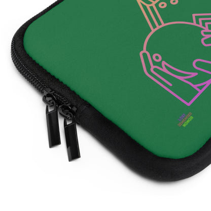 Laptop Sleeve: Bowling Dark Green