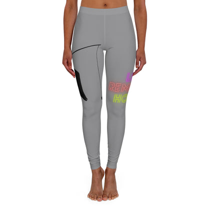 Women's Spandex Leggings: Fishing Grey