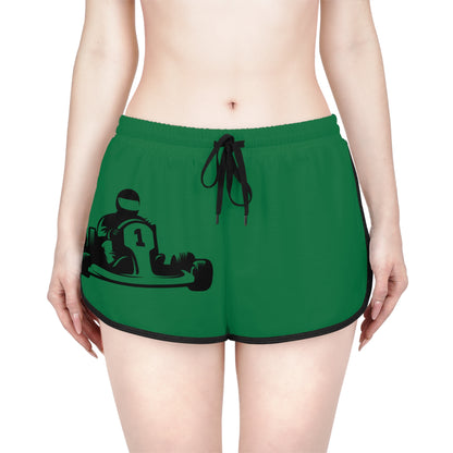 Women's Relaxed Shorts: Racing Dark Green