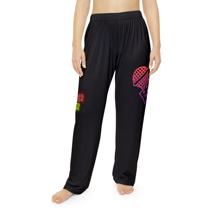 Women's Pajama Pants: Music Black