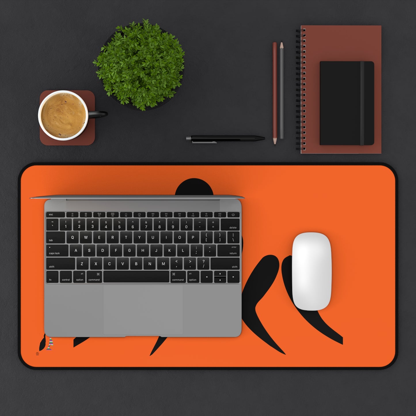 Desk Mat: Wrestling Orange