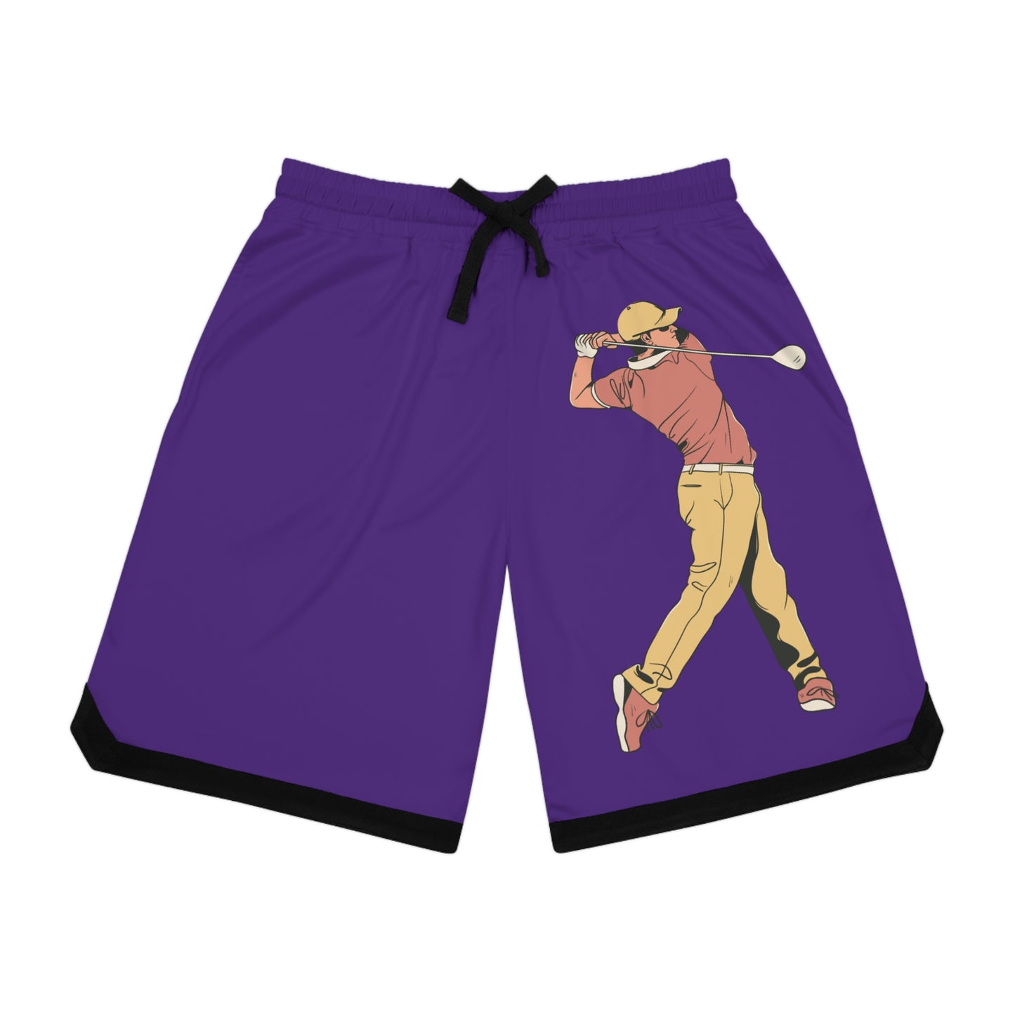 Basketball Rib Shorts: Golf Purple