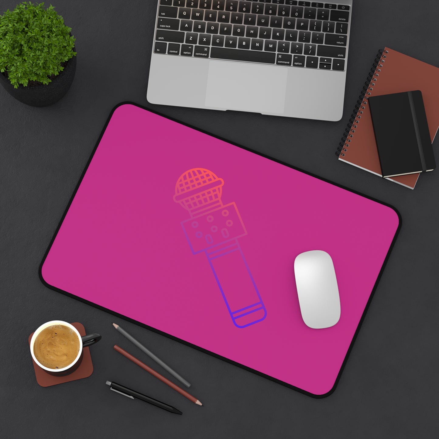 Desk Mat: Music Pink