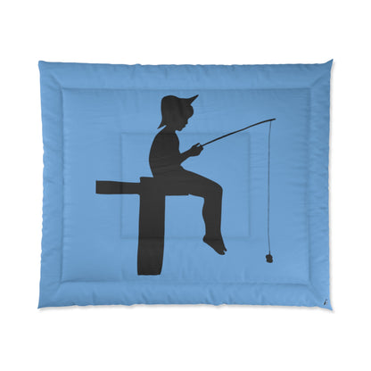Comforter: Fishing Lite Blue
