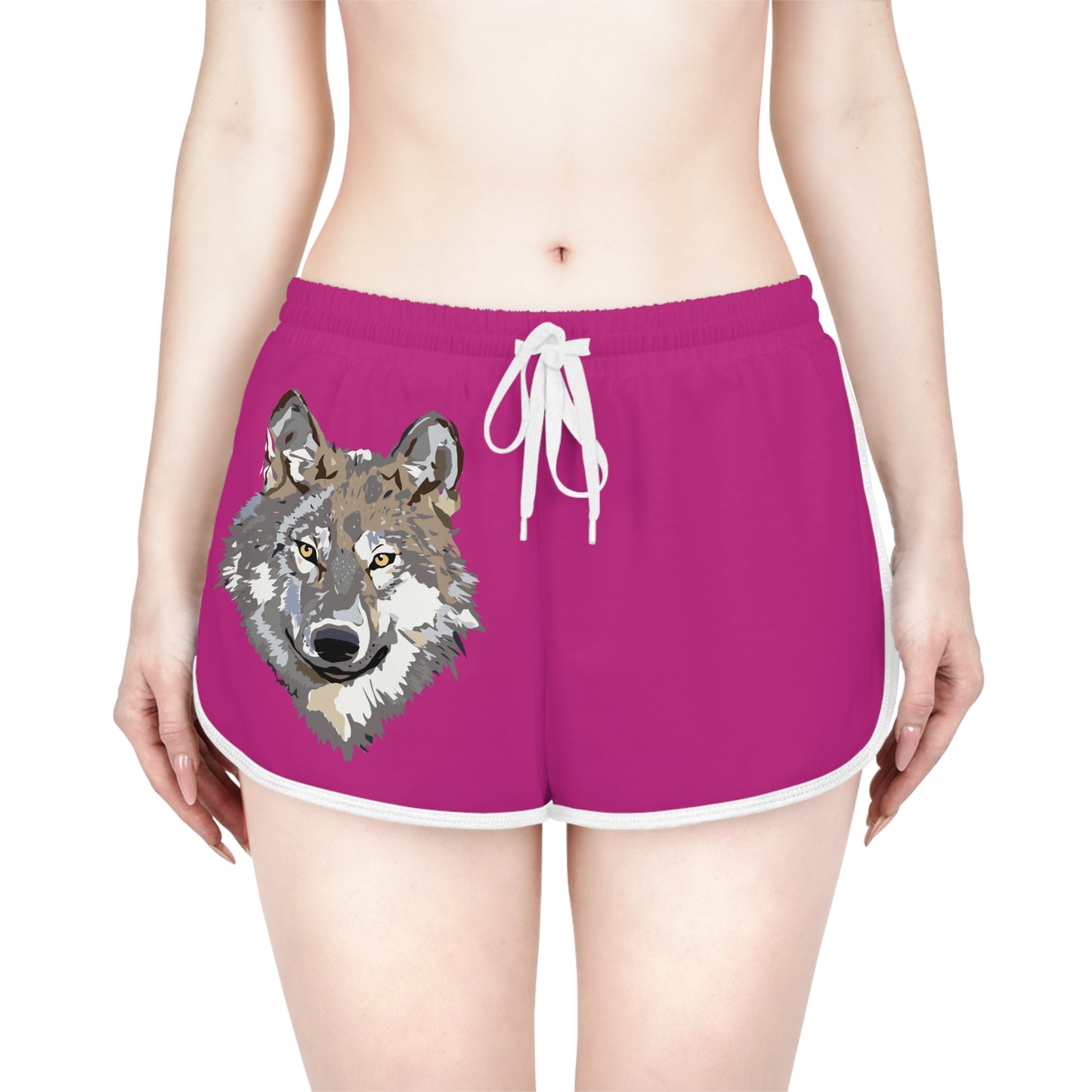 Women's Relaxed Shorts: Wolves Pink