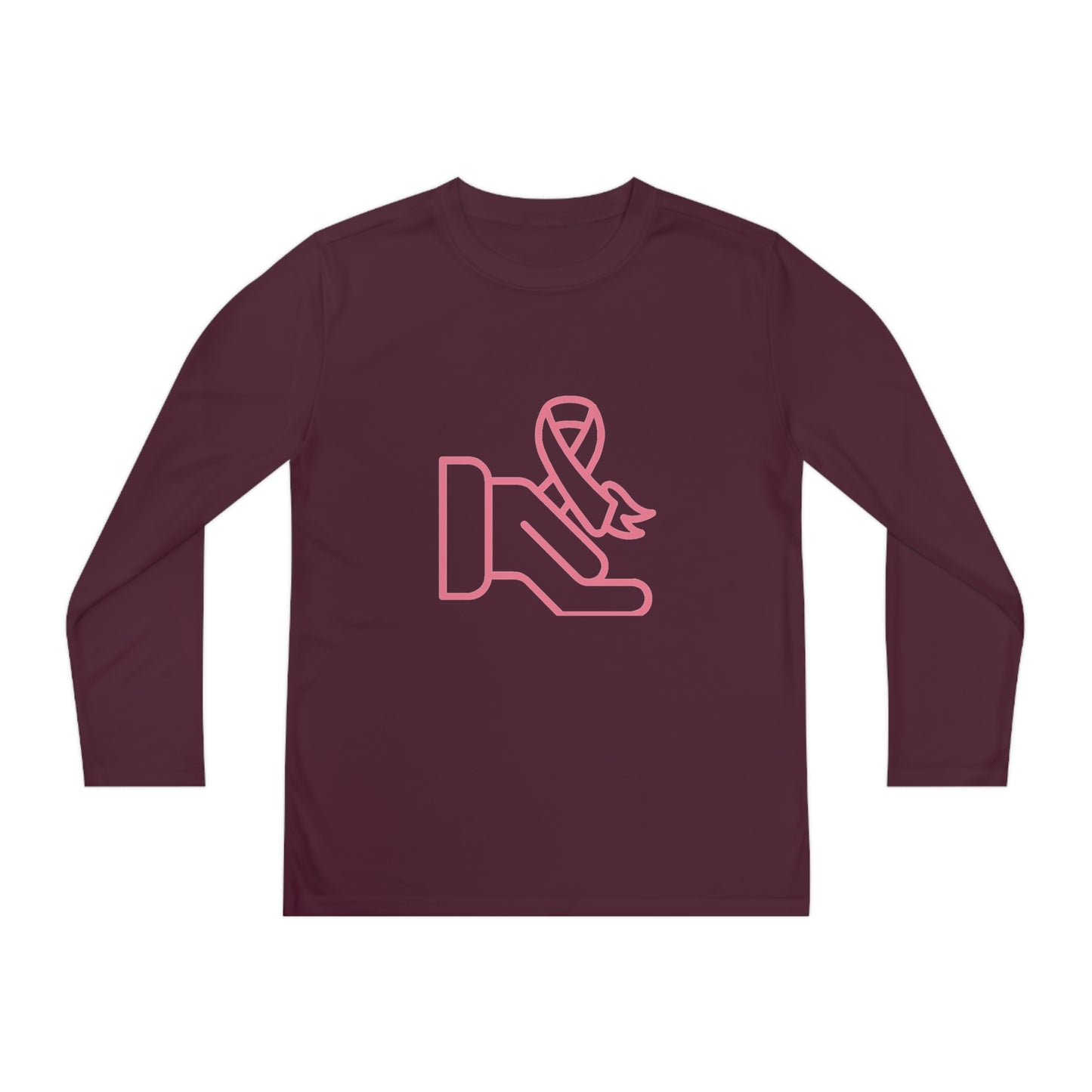 Youth Long Sleeve Competitor Tee: Fight Cancer