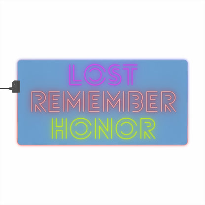 LED Gaming Mouse Pad: Lost Remember Honor Lite Blue