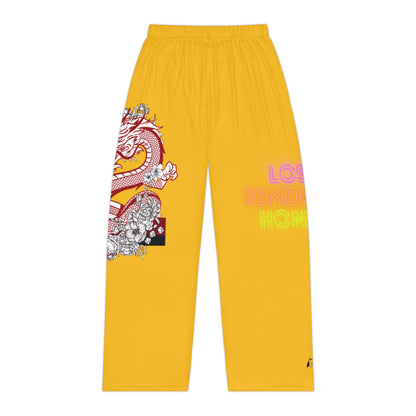 Women's Pajama Pants: Dragons Yellow