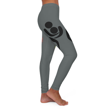 Women's Spandex Leggings: Wrestling Dark Grey