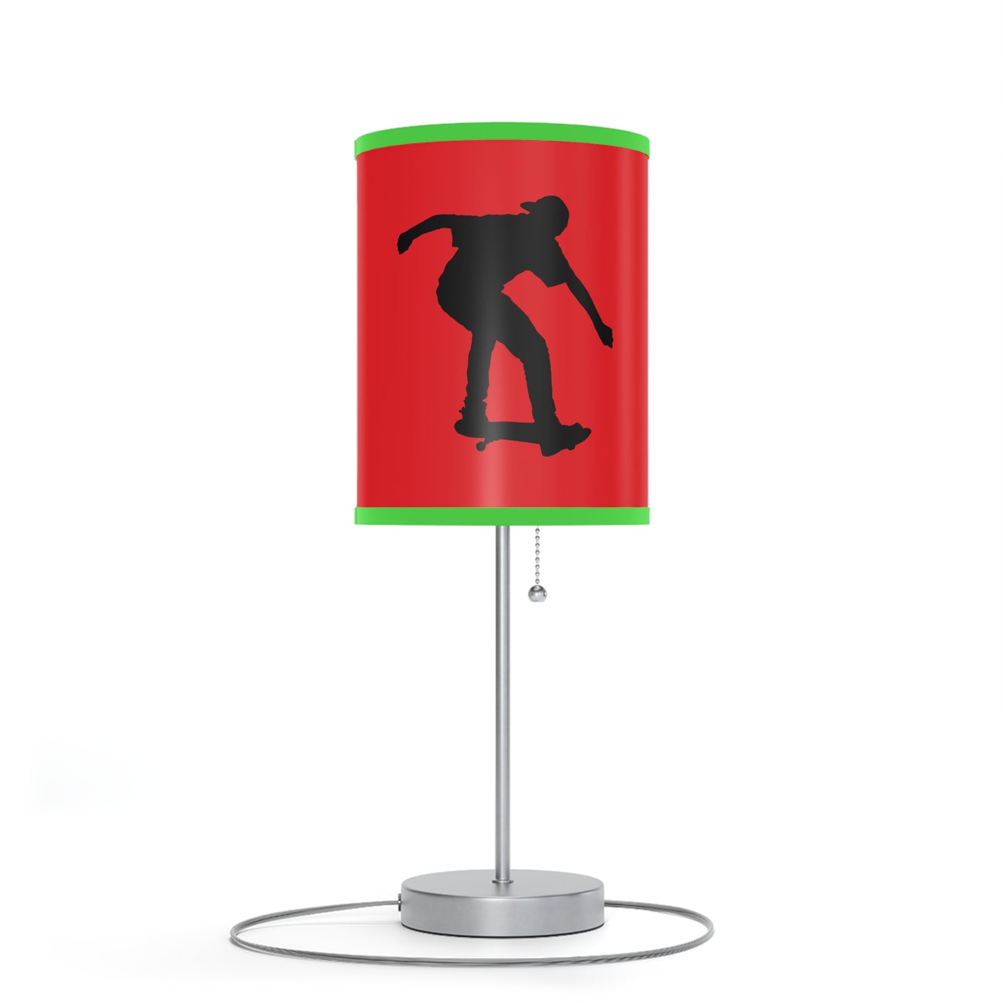 Lamp on a Stand, US|CA plug: Skateboarding Red