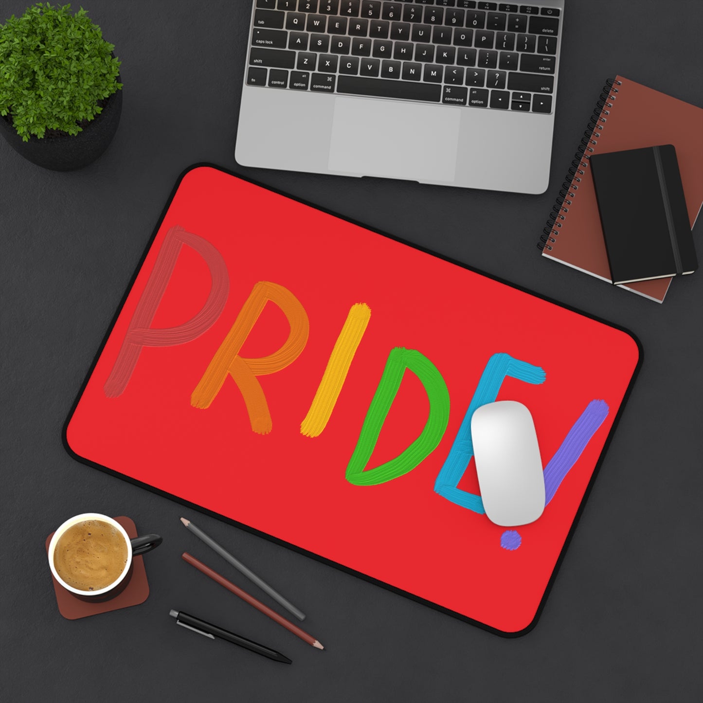 Desk Mat: LGBTQ Pride Red