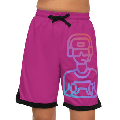 Basketball Rib Shorts: Gaming Pink