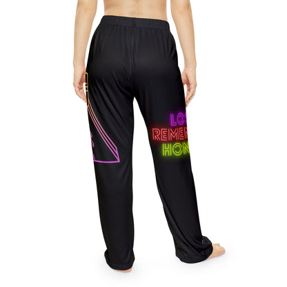 Women's Pajama Pants: Bowling Black