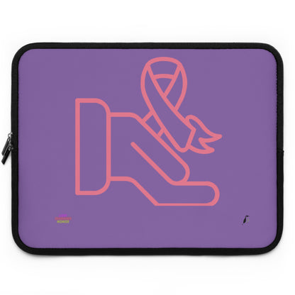 Laptop Sleeve: Fight Cancer Lite Purple