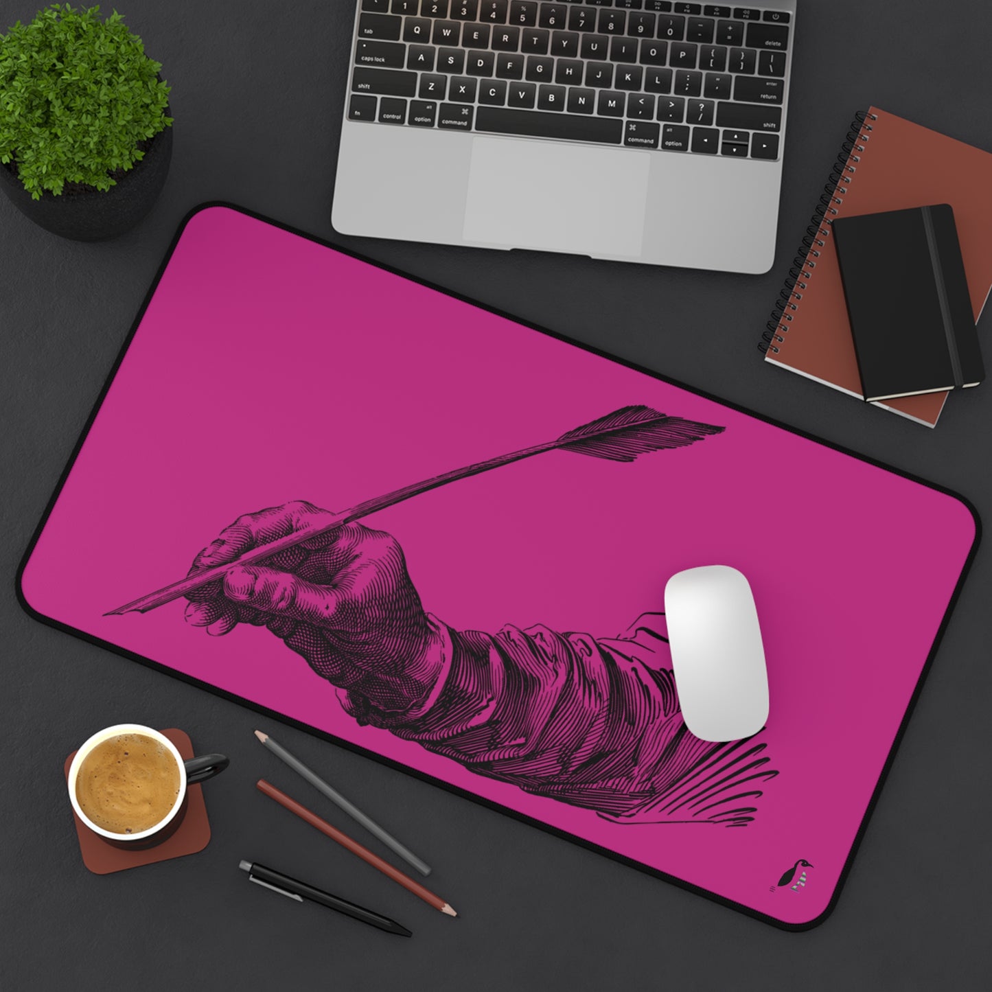 Desk Mat: Writing Pink