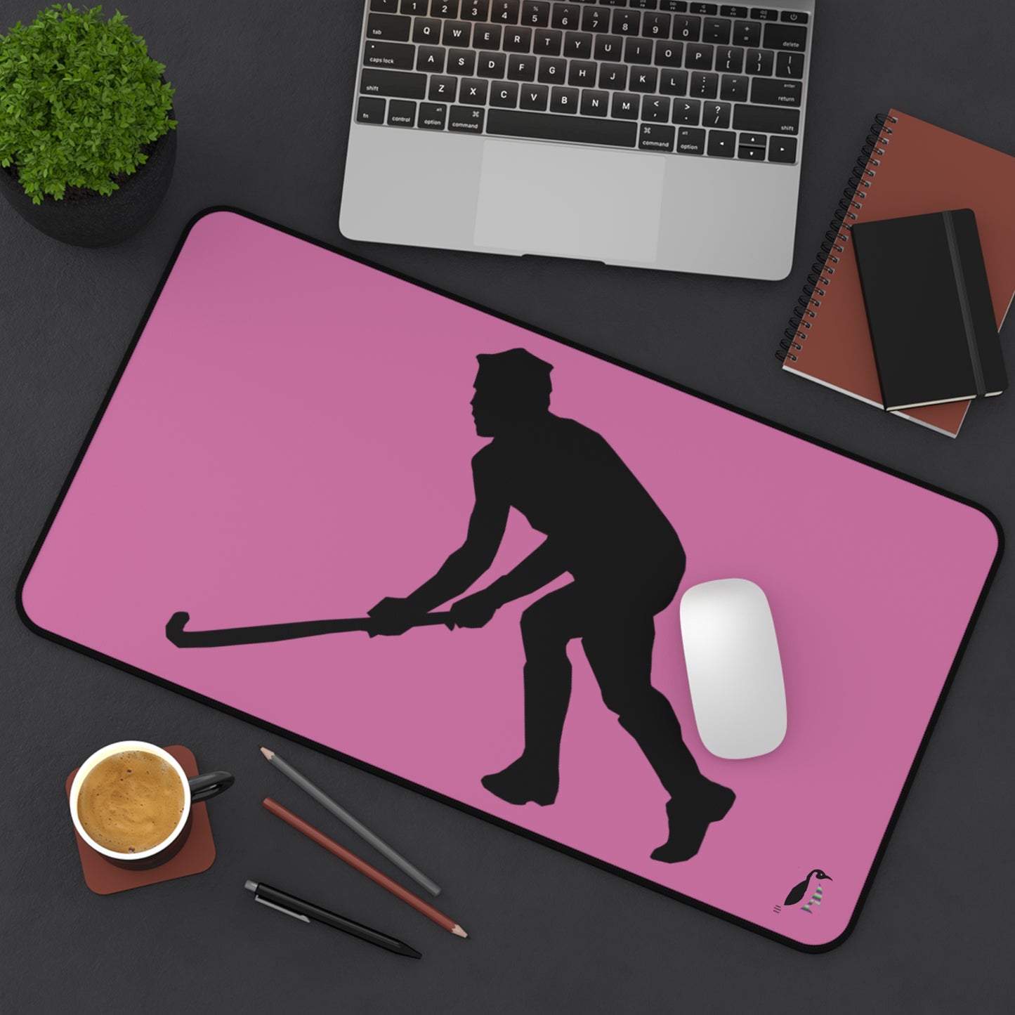 Desk Mat: Hockey Lite Pink