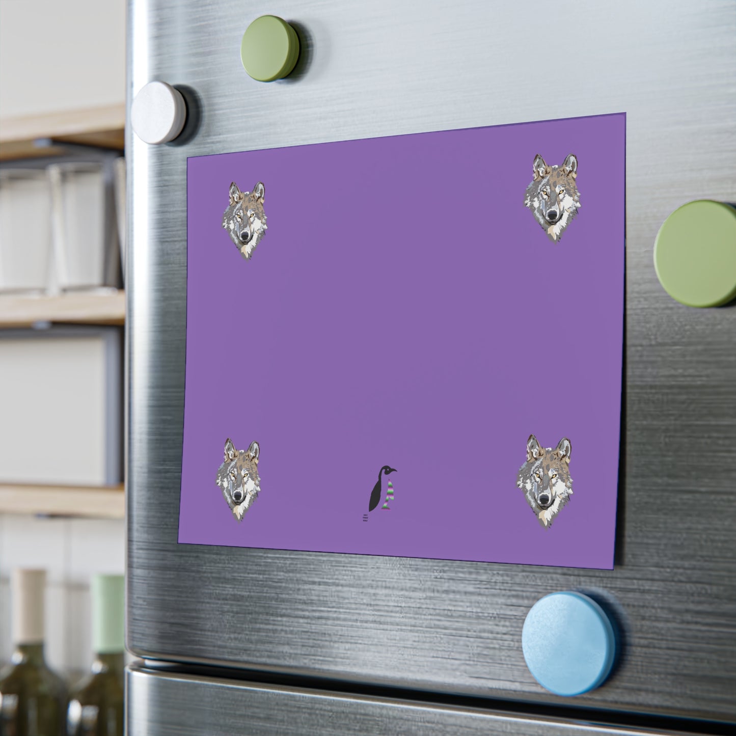 Post-it® Note Pads: Wolves Lite Purple