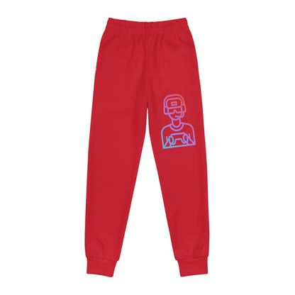 Youth Joggers: Gaming Dark Red