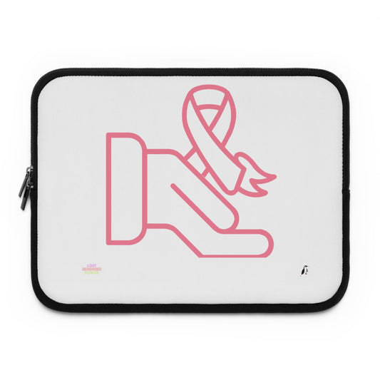 Laptop Sleeve: Fight Cancer White