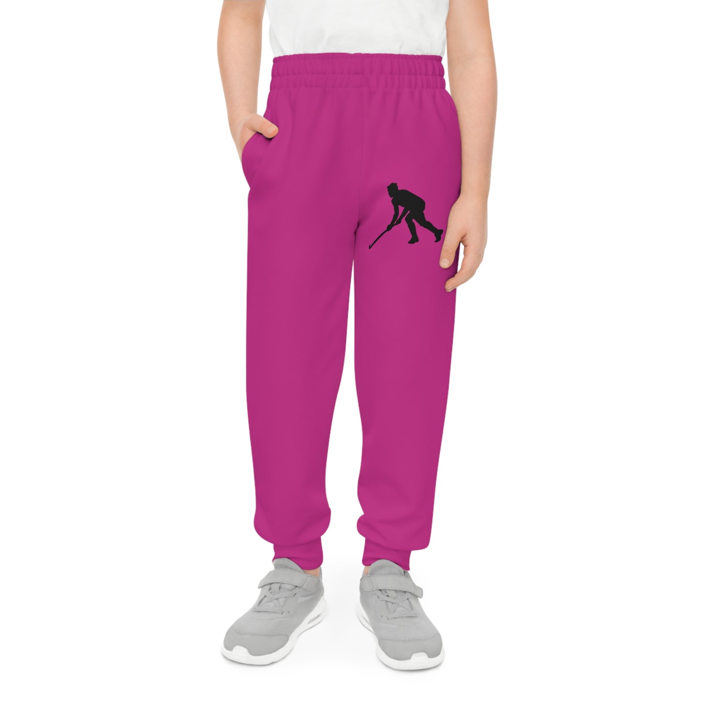 Youth Joggers: Hockey Pink