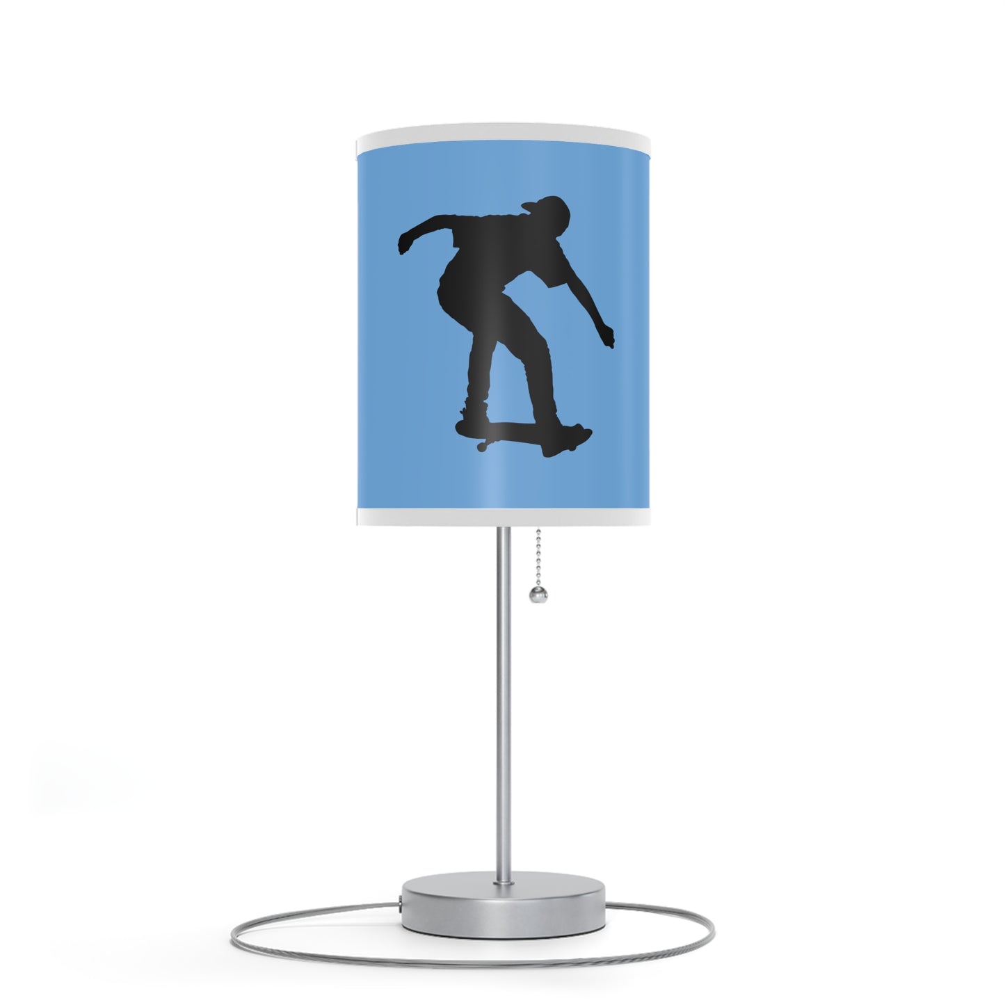 Lamp on a Stand, US|CA plug: Skateboarding Lite Blue