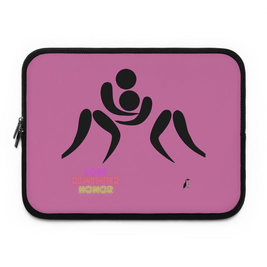 Laptop Sleeve: Wrestling Lite Pink