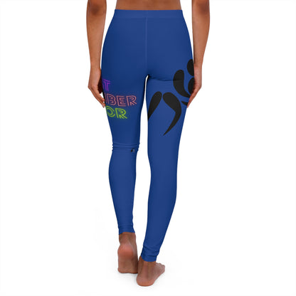 Women's Spandex Leggings: Wrestling Dark Blue