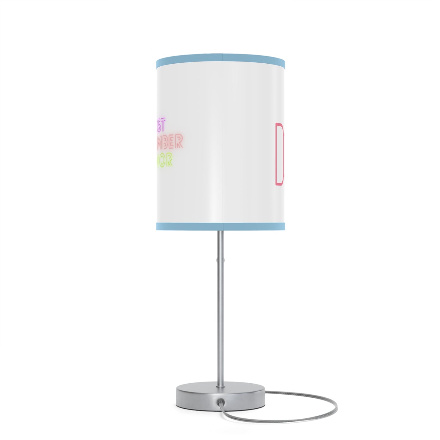 Lamp on a Stand, US|CA plug: Fight Cancer White