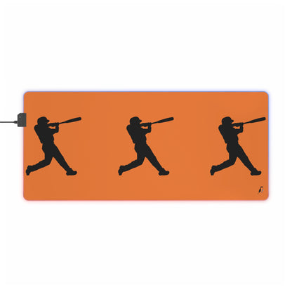 LED Gaming Mouse Pad: Baseball Crusta