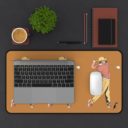 Desk Mat: Golf Lite Brown