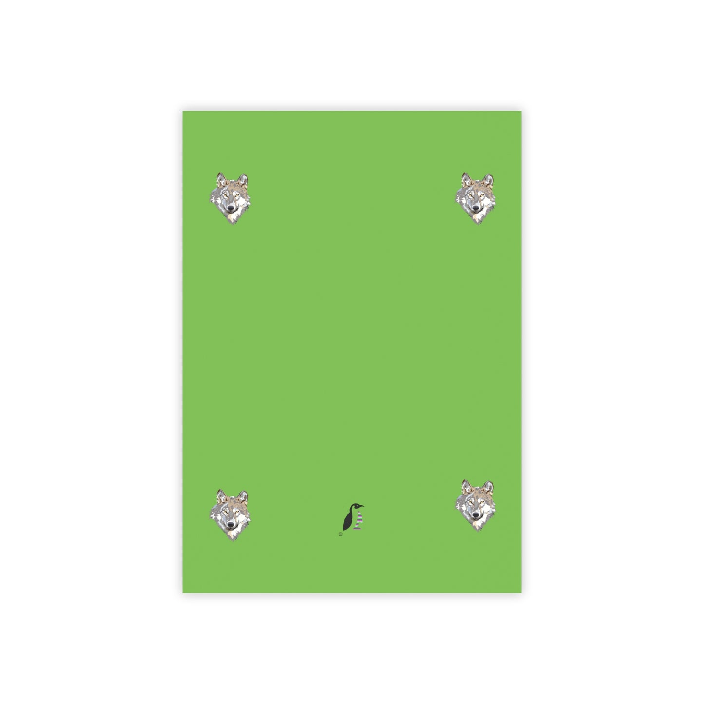 Post-it® Note Pads: Wolves Green