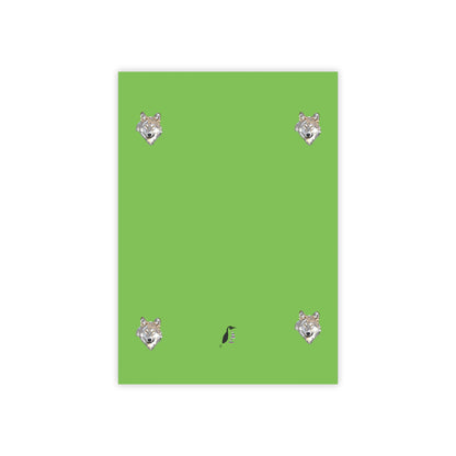 Post-it® Note Pads: Wolves Green