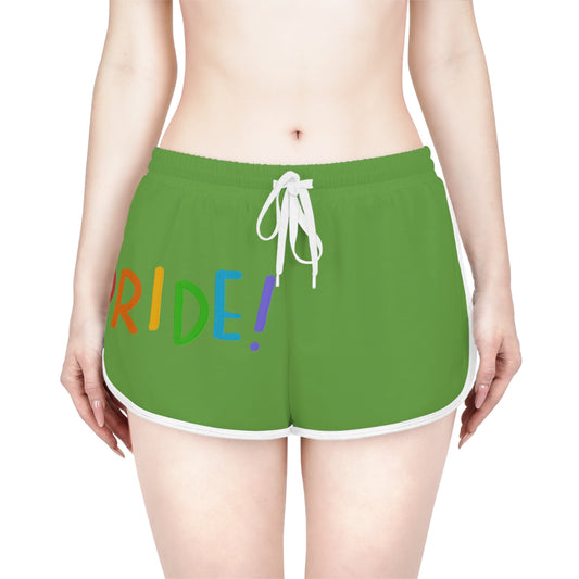 Women's Relaxed Shorts: LGBTQ Pride Green