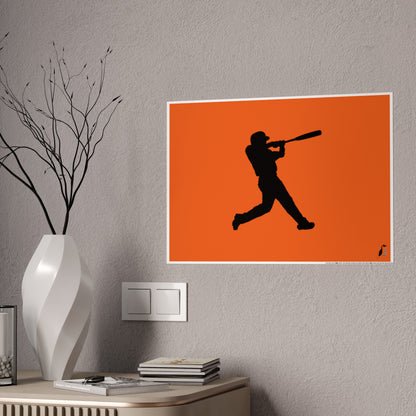 Gloss Posters: Baseball Orange