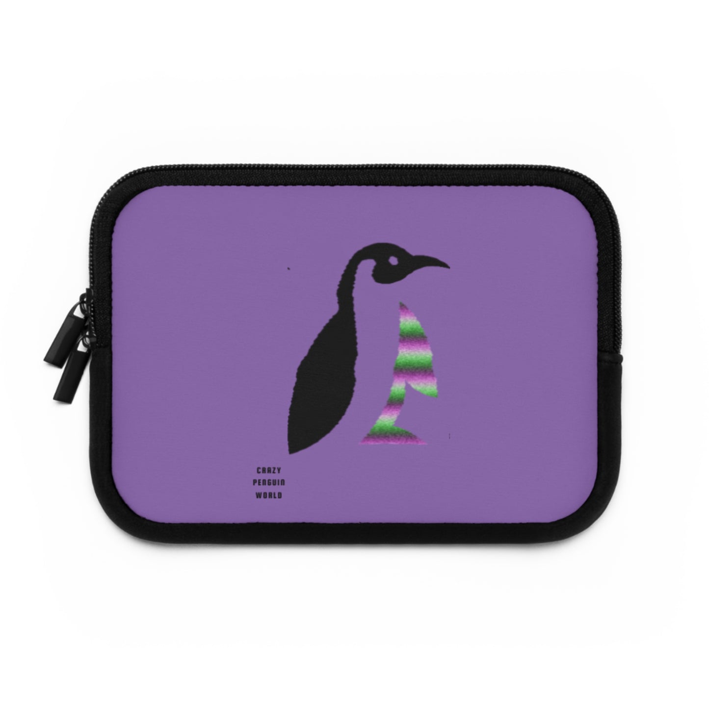 Laptop Sleeve: Crazy Penguin World Logo Lite Purple