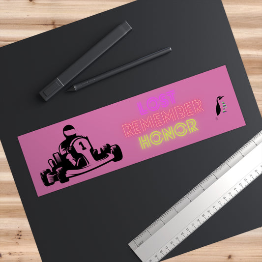 Bumper Stickers: Racing Lite Pink