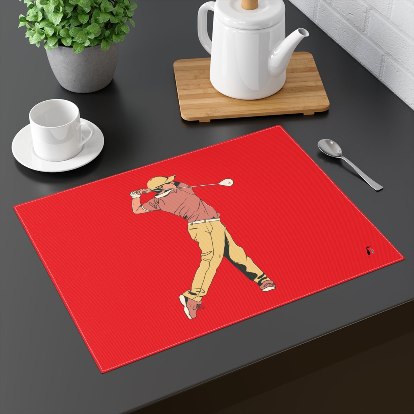 Placemat, 1pc: Golf Red