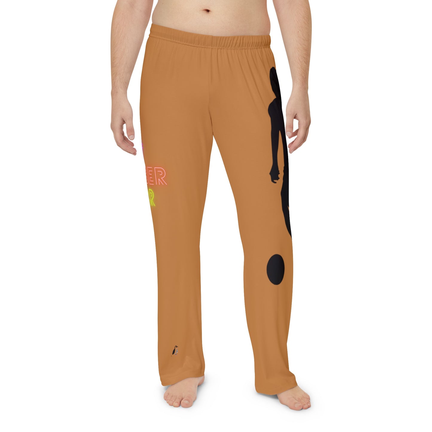 Men's Pajama Pants: Soccer Lite Brown