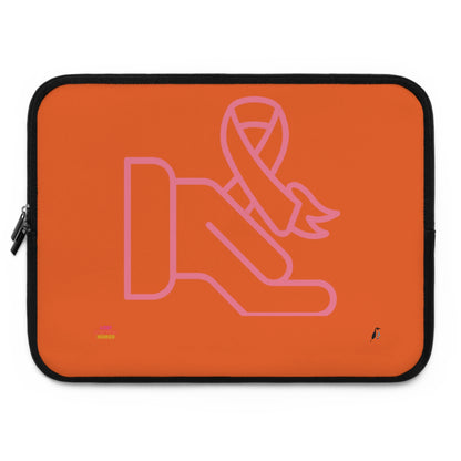 Laptop Sleeve: Fight Cancer Orange