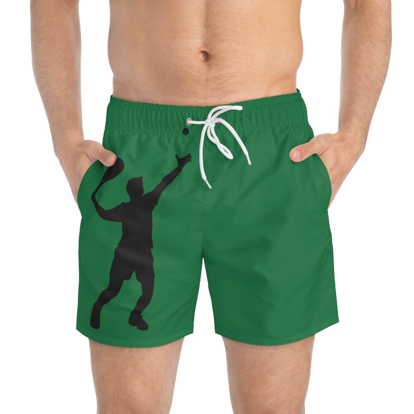 Swim Trunks: Tennis Dark Green