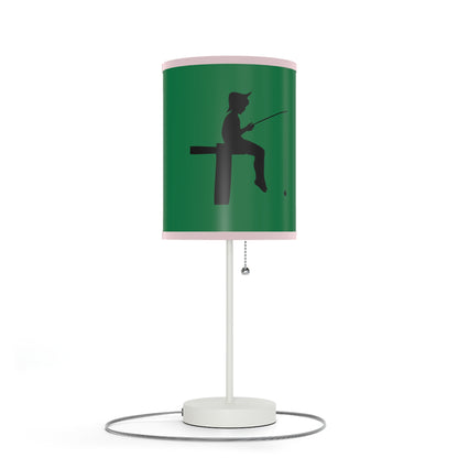 Lamp on a Stand, US|CA plug: Fishing Dark Green