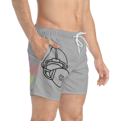 Swim Trunks: Football Lite Grey